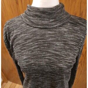 We The Free Size XS Black Grey Heathered Tunic Dress Split Back Cute